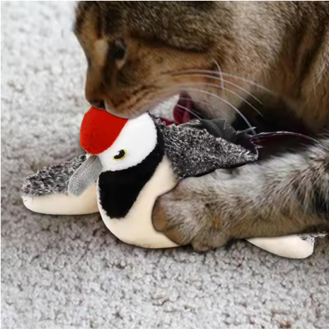 Oiseau Interactif Gazouillant pour Chats
